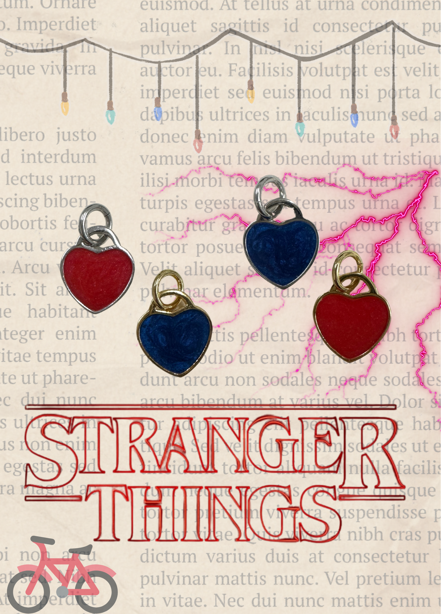 CHARM SOTTOSOPRA - STRANGER THINGS