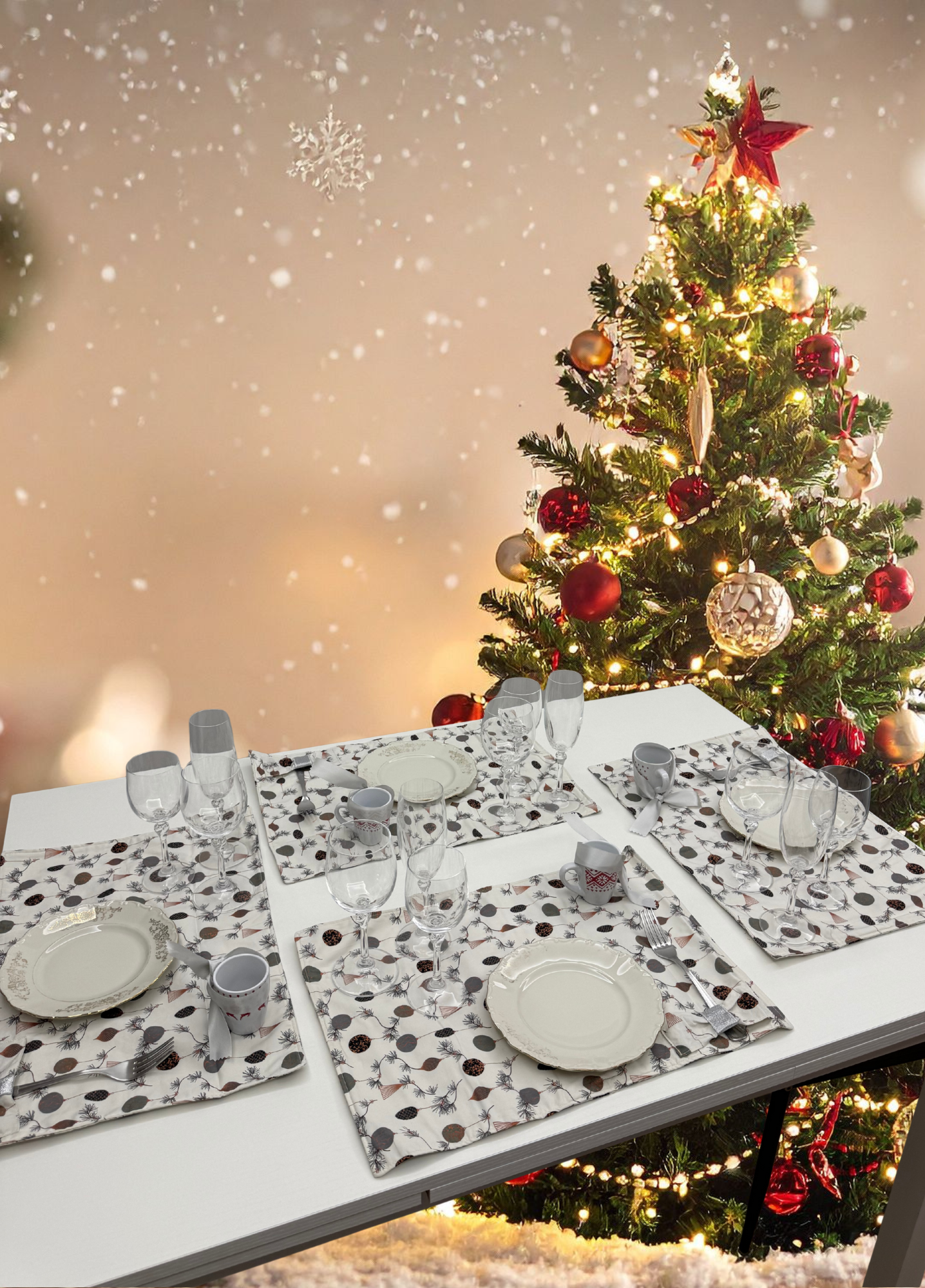 White Christmas - Tovaglietta