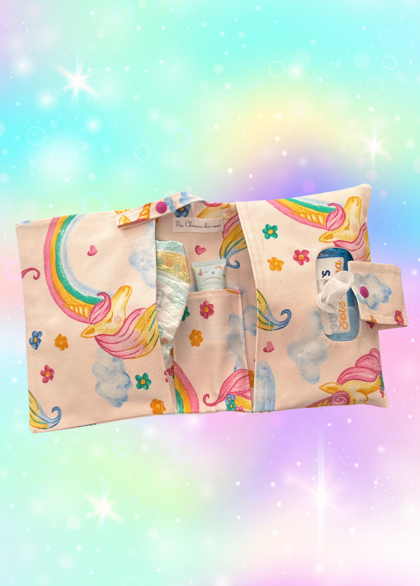 Pink Unicorn- Porta pannolini