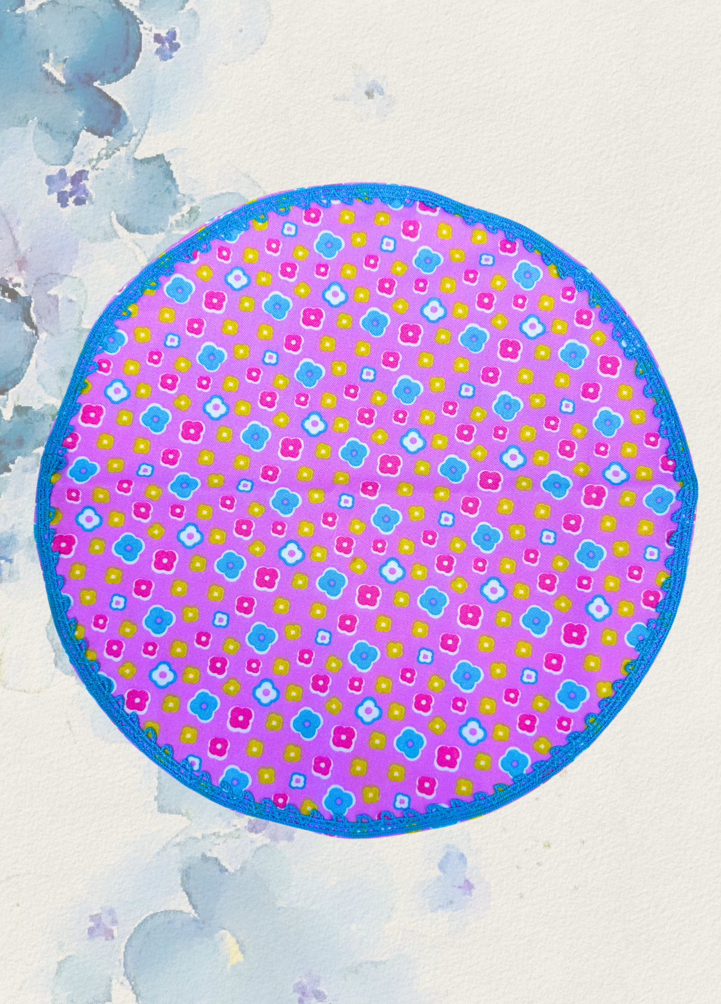 Daisy pink- Tovaglietta tonda